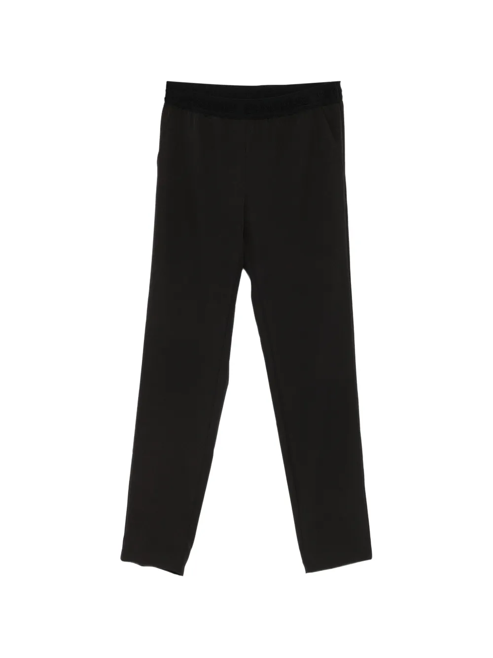 ERMANNO FIRENZE Pantalon met logo tailleband Zwart
