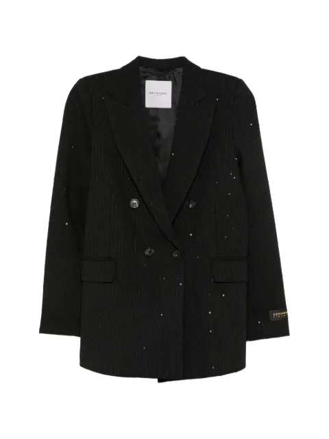 ERMANNO FIRENZE  sequin-embellished double-breasted jacket