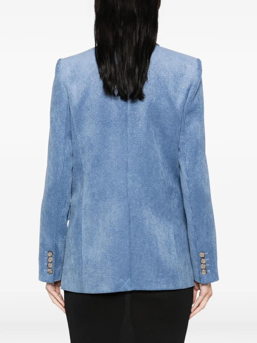 ERMANNO FIRENZE Ribfluwelen jack Blauw