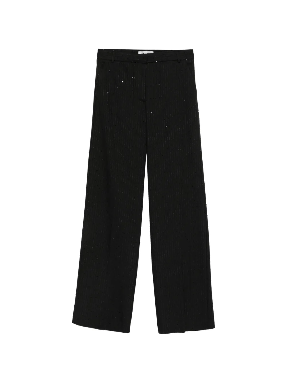 ERMANNO FIRENZE Broek met krijtstreep en pailletten Zwart