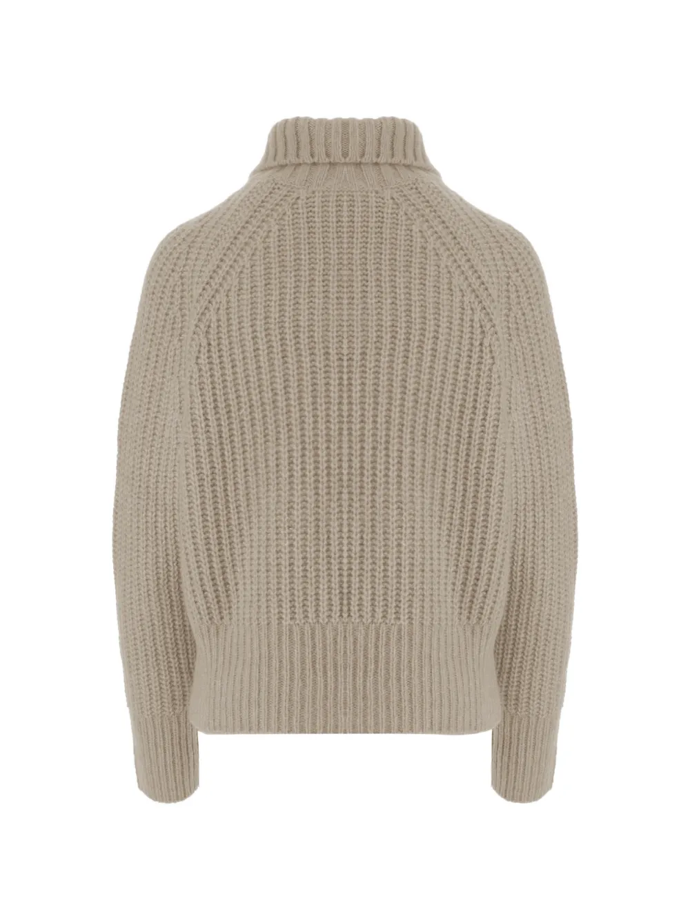 Allude Ribgebreide trui Beige