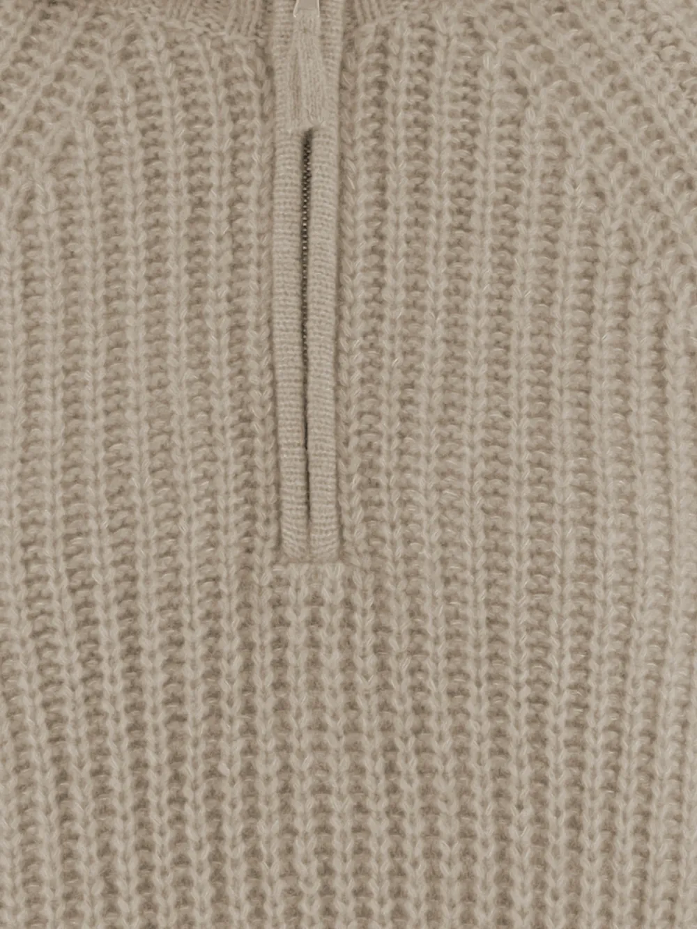 Allude Ribgebreide trui Beige