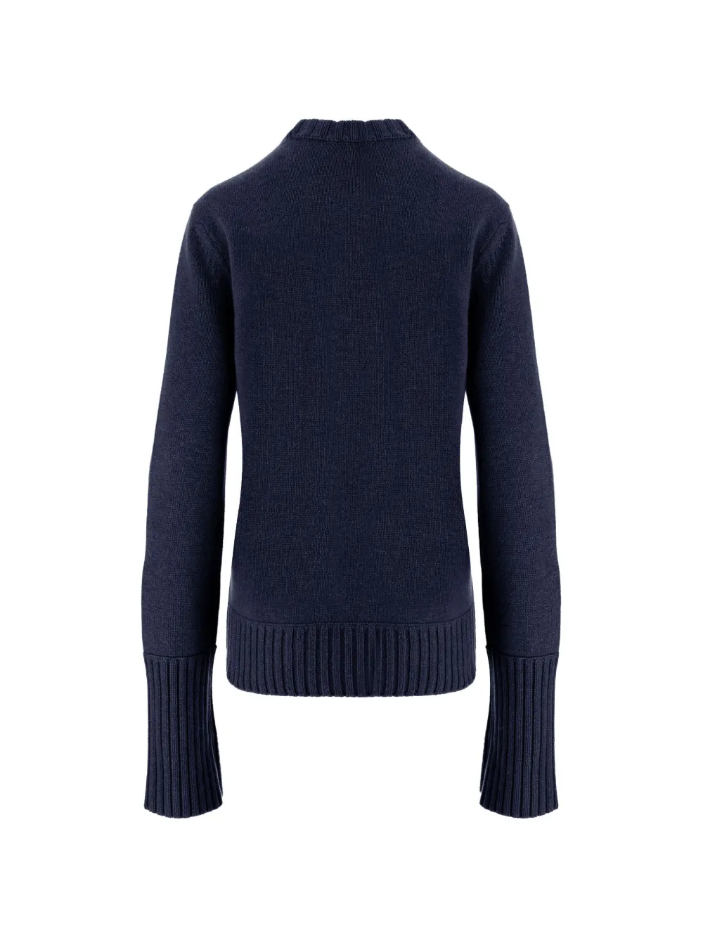 SA SU PHI Trui met ronde hals en geribbelde afwerking Blauw