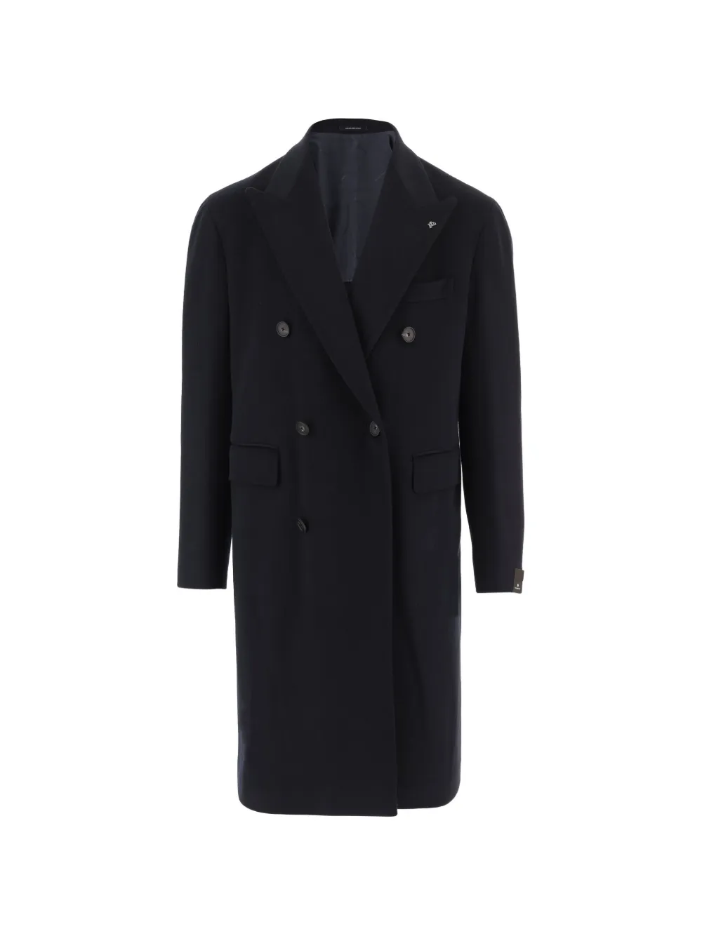 Tagliatore double-breasted peak-lapel coat - Blau