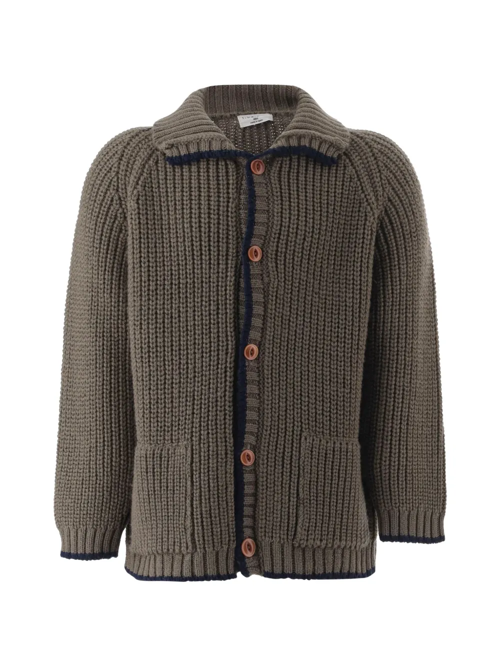1+ In The Family chunky-knit button-up cardigan - Marrone