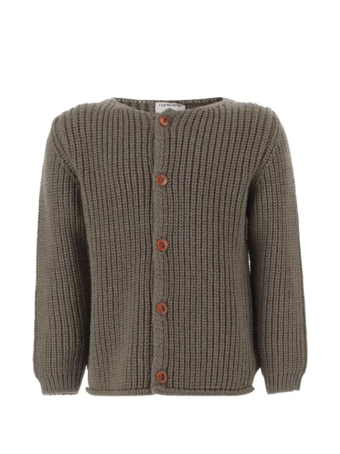 1+ In The Family ribbed-knit button-up cardigan