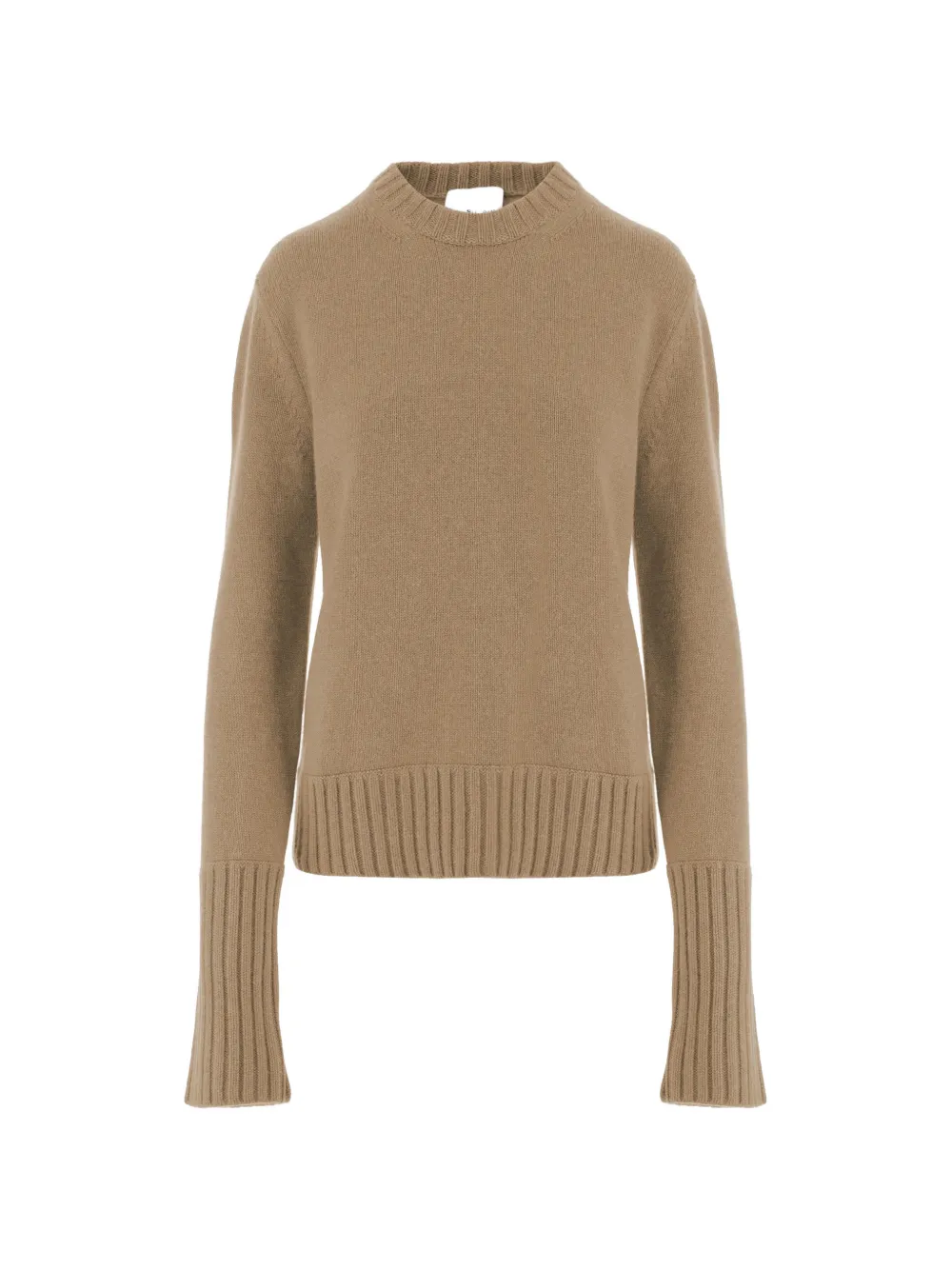SA SU PHI ribbed-trim cashmere sweater - Nude