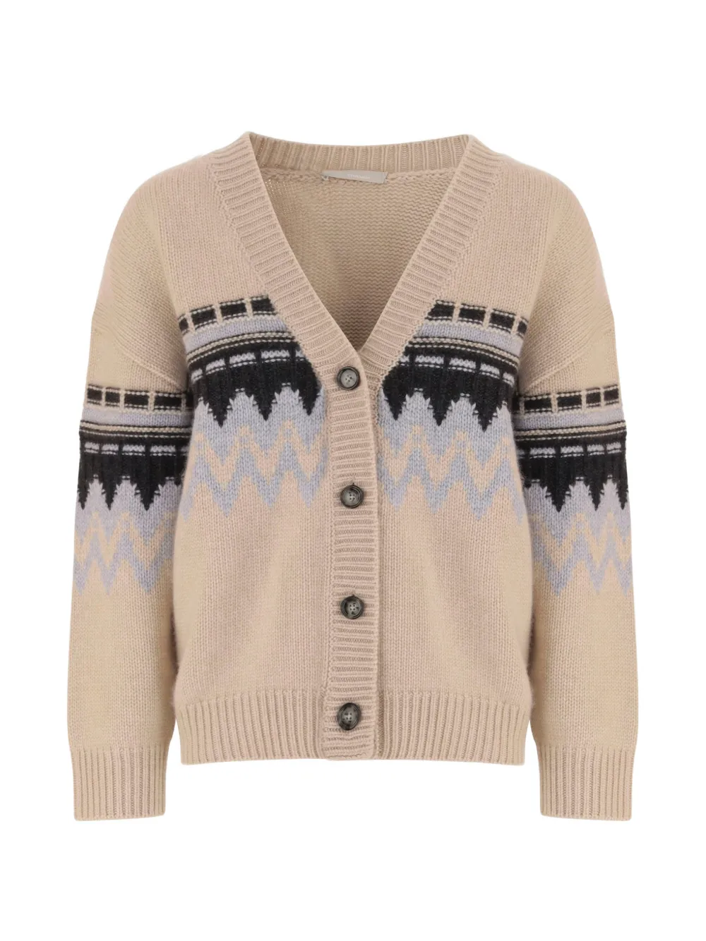 Allude cashmere V-neck cardigan - Nude