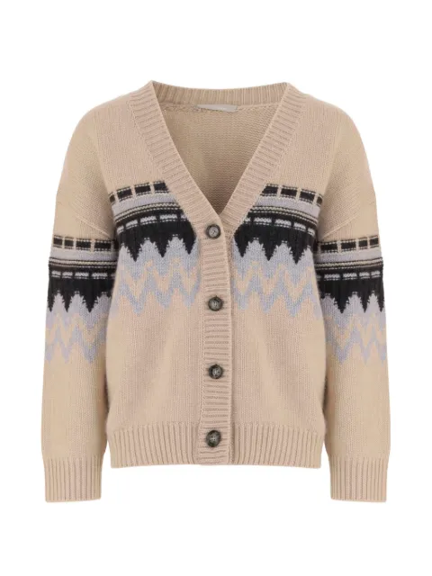 Allude cashmere V-neck cardigan