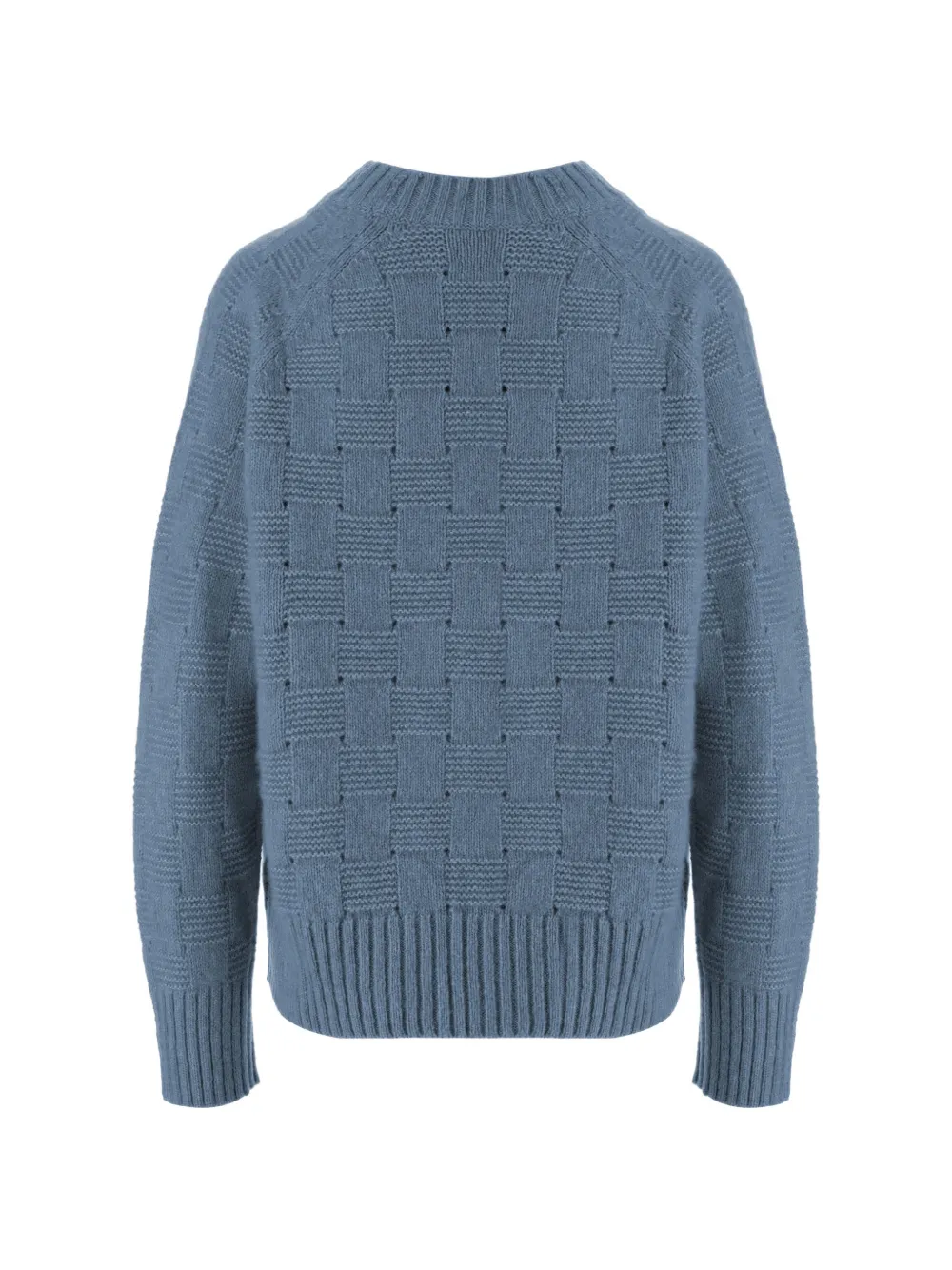 Allude Geweven trui met ronde hals Blauw
