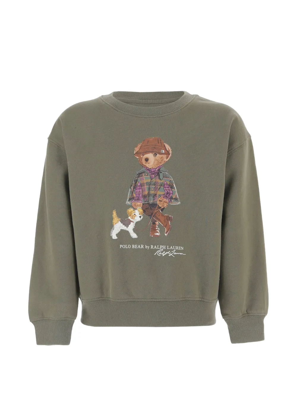 POLO RALPH LAUREN KIDS Polo Bear fleece sweatshirt - Verde