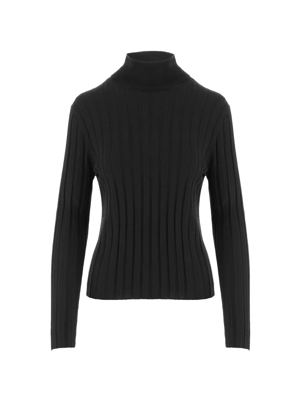 Allude ribbed-knit roll-neck sweater - Nero