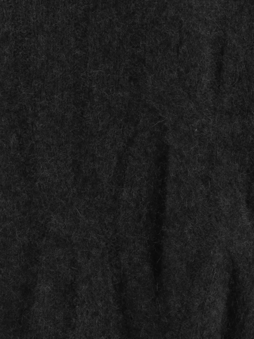 Allude Trui met geribbelde afwerking en ronde hals Zwart