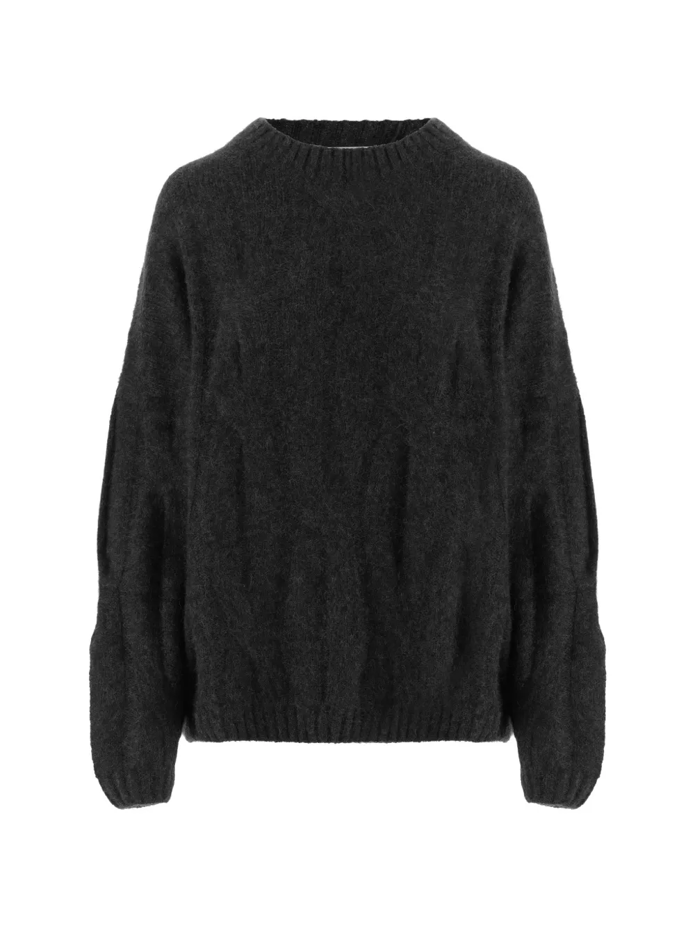 Allude ribbed-trim crew-neck sweater - Nero