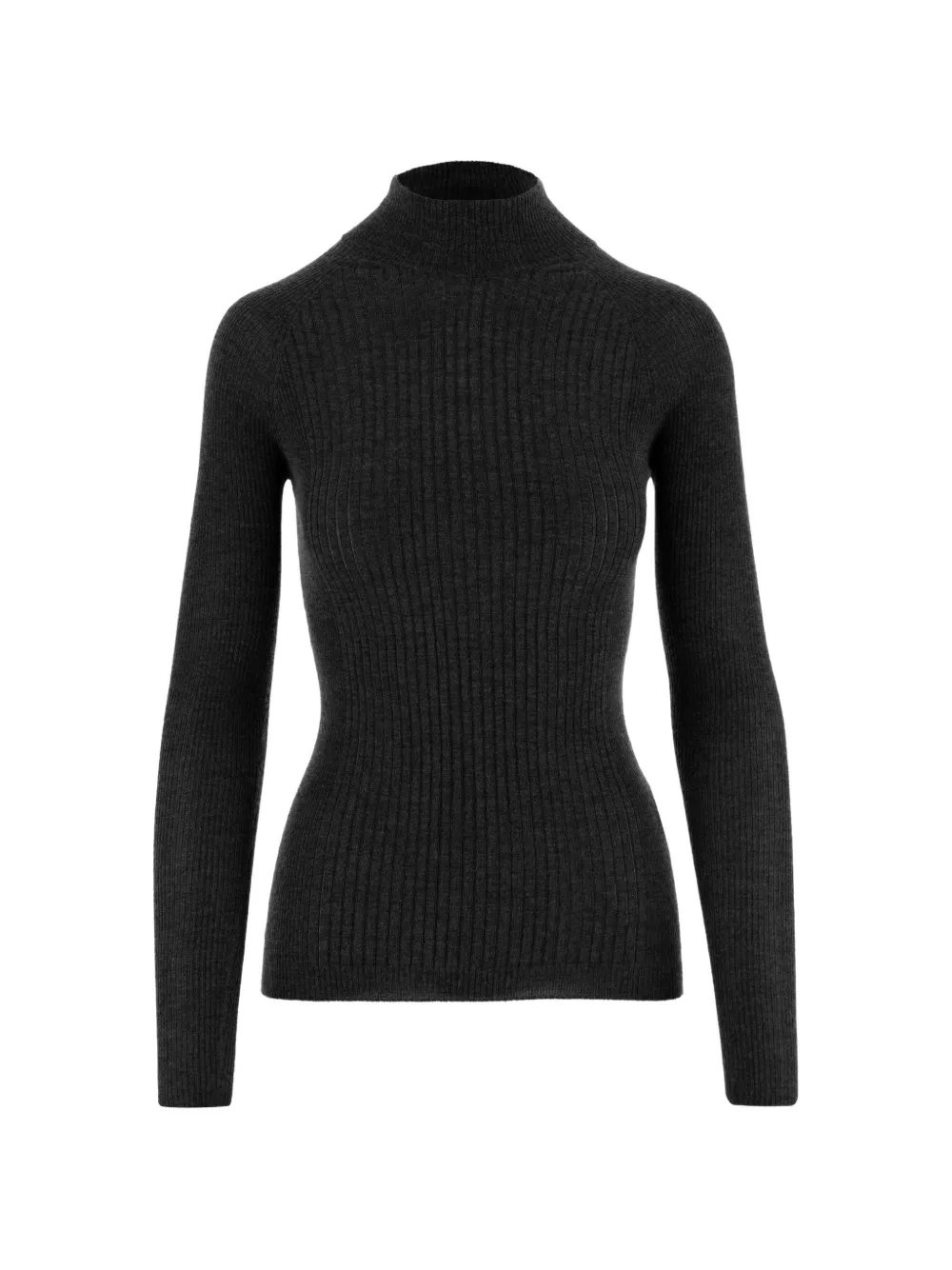 SA SU PHI ribbed-knit raglan-sleeve sweater - Schwarz