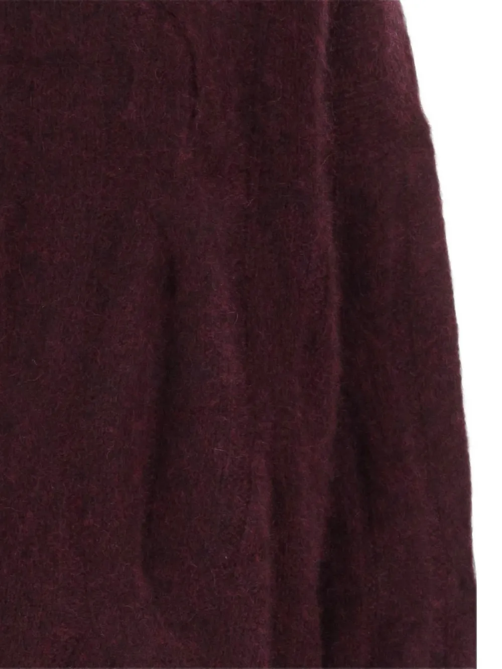 Allude Kabelgebreide trui Paars