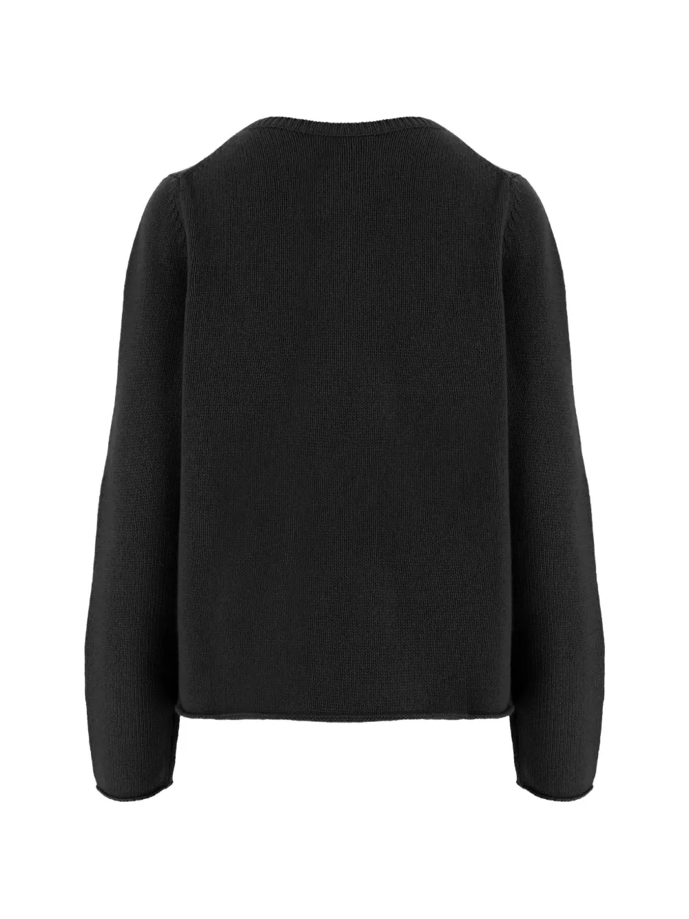 Allude Kasjmier trui met ronde hals Zwart