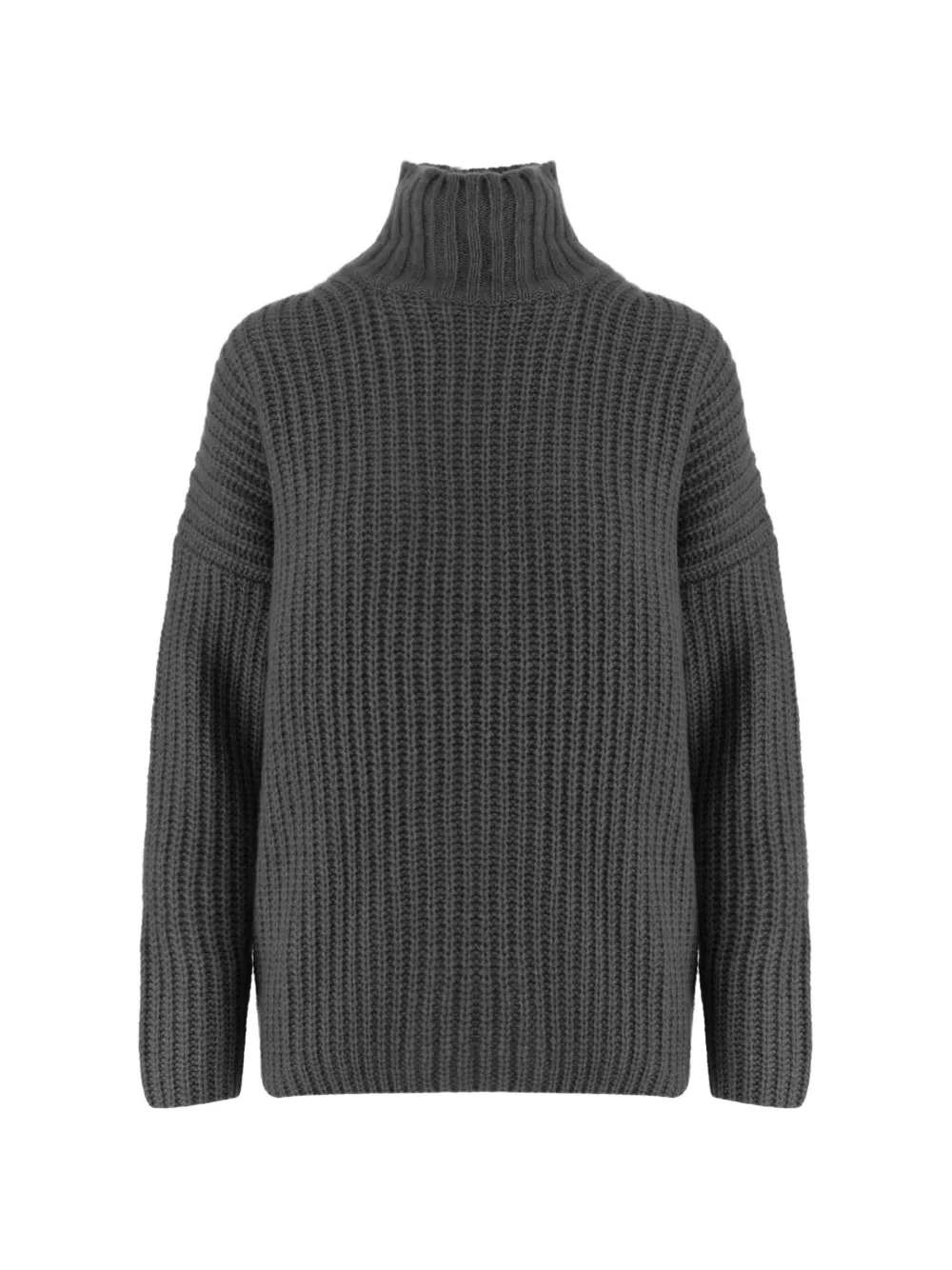 Allude ribbed-knit turtleneck sweater Grijs