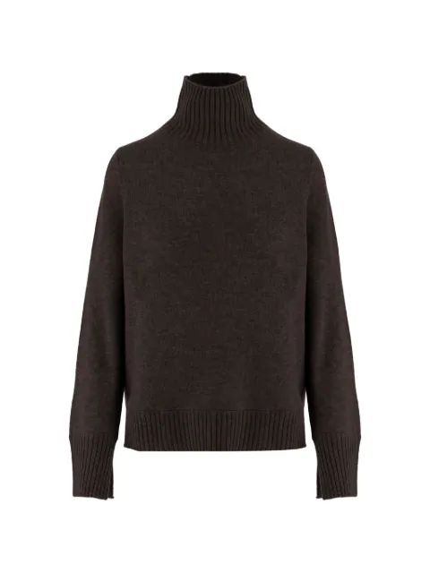 Allude pull en maille côtelée à col roulé