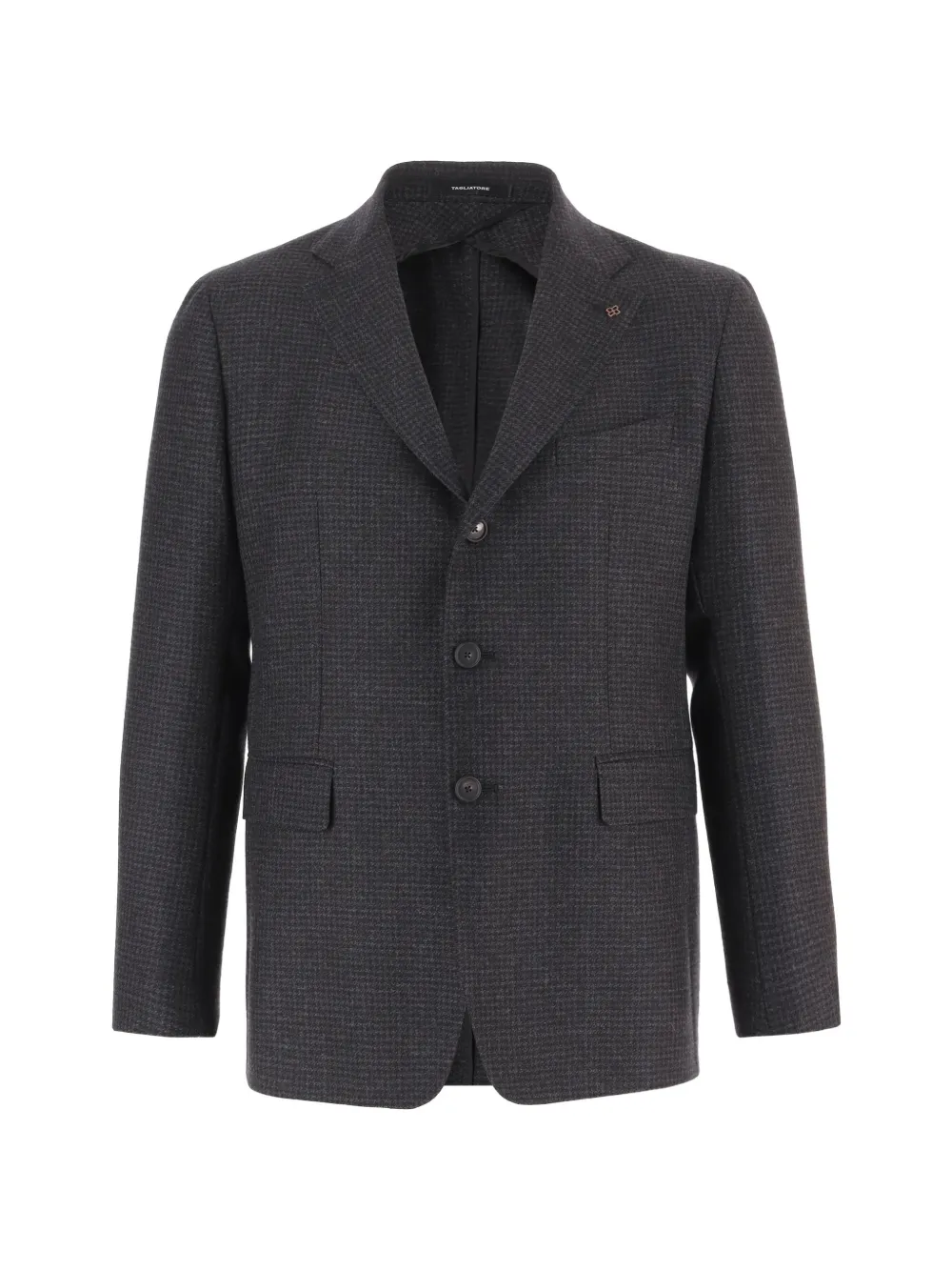 Tagliatore houndstooth wool blazer - Grigio