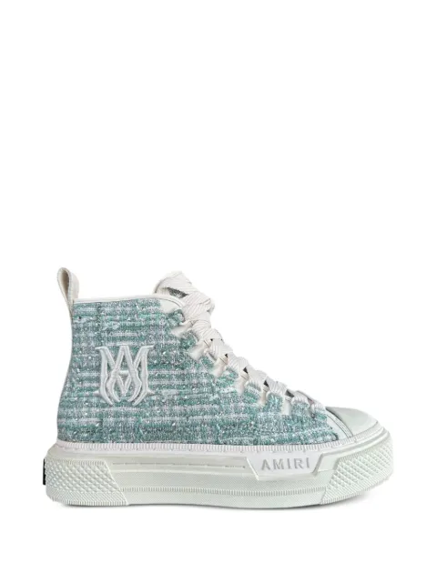 AMIRI crystal-embellished boucle Court sneakers
