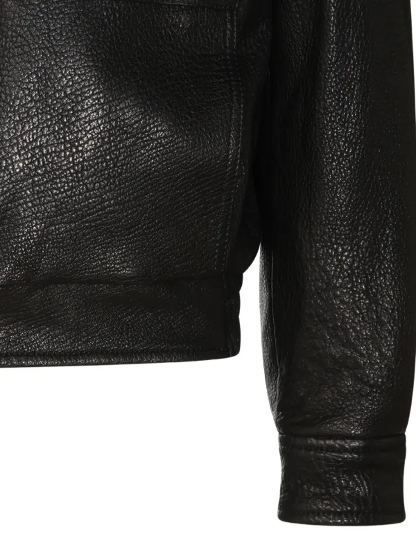 Salvatore Santoro Grained Leather Jacket | Black | FARFETCH