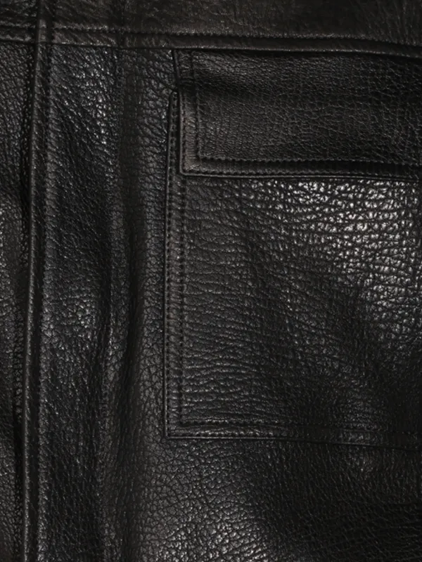 Salvatore Santoro Grained Leather Jacket | Black | FARFETCH