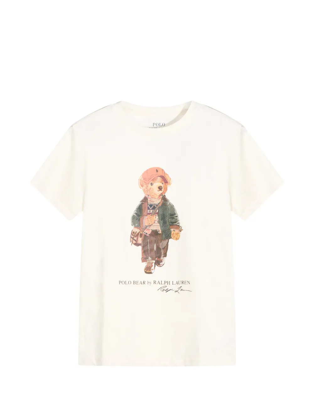 POLO RALPH LAUREN KIDS short-sleeve crew neck T-shirt - Toni neutri