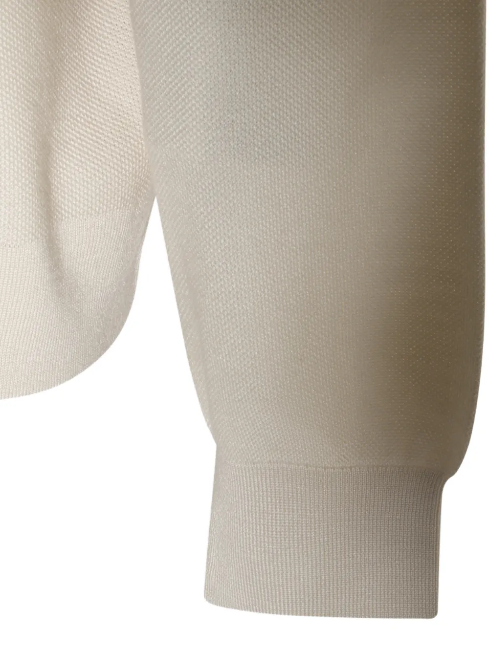 Malo Poloshirt met lange mouwen Beige