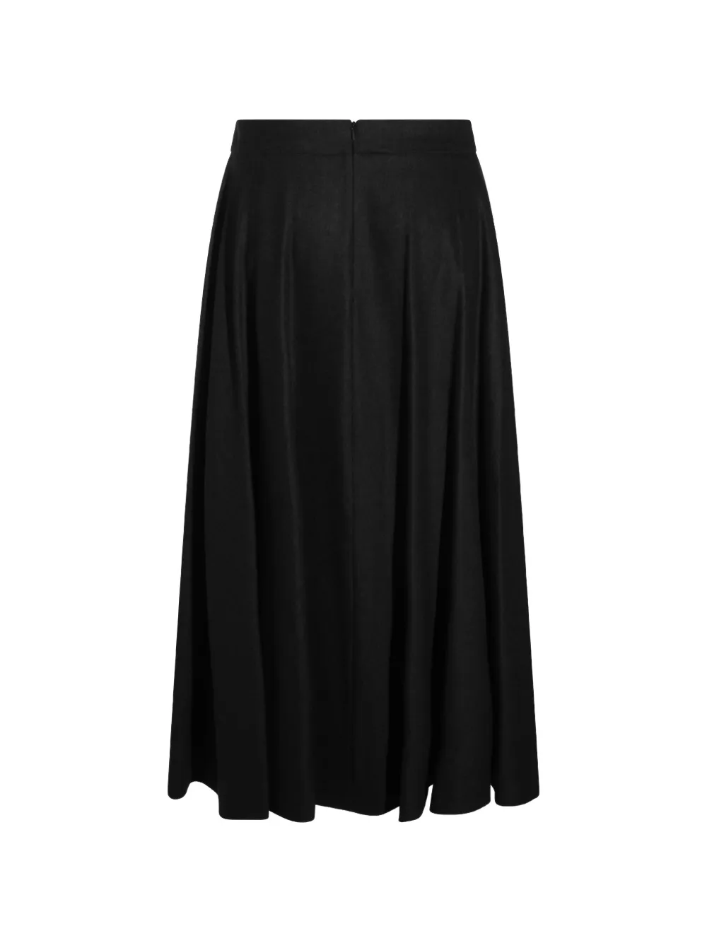 'S Max Mara Midi-plooirok met A-lijn Zwart