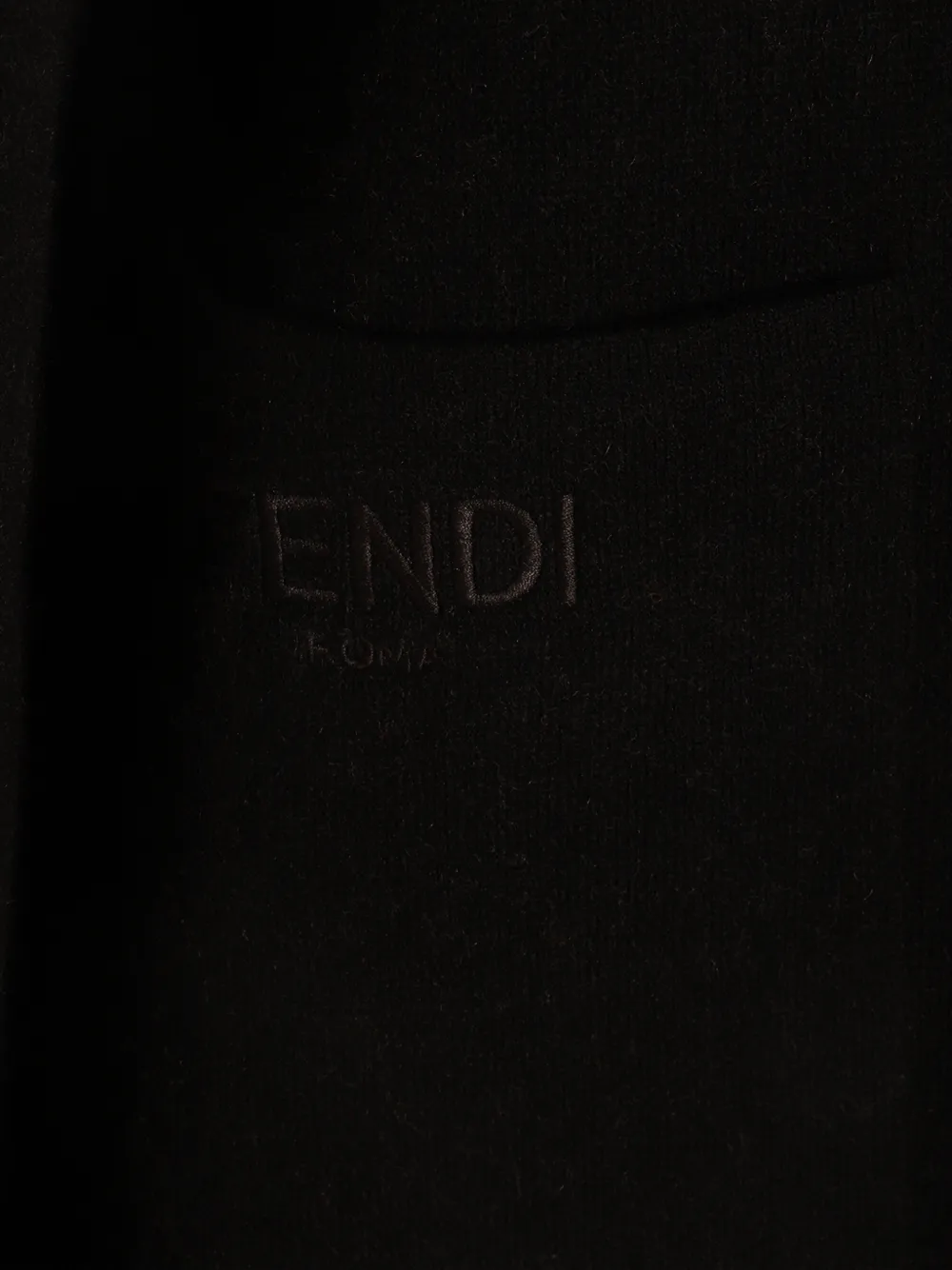 Fendi Kids Cape met capuchon en FF-logoprint Zwart