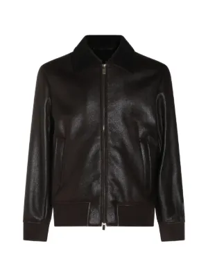 Giorgio Brato Leather Jacket | Black | FARFETCH