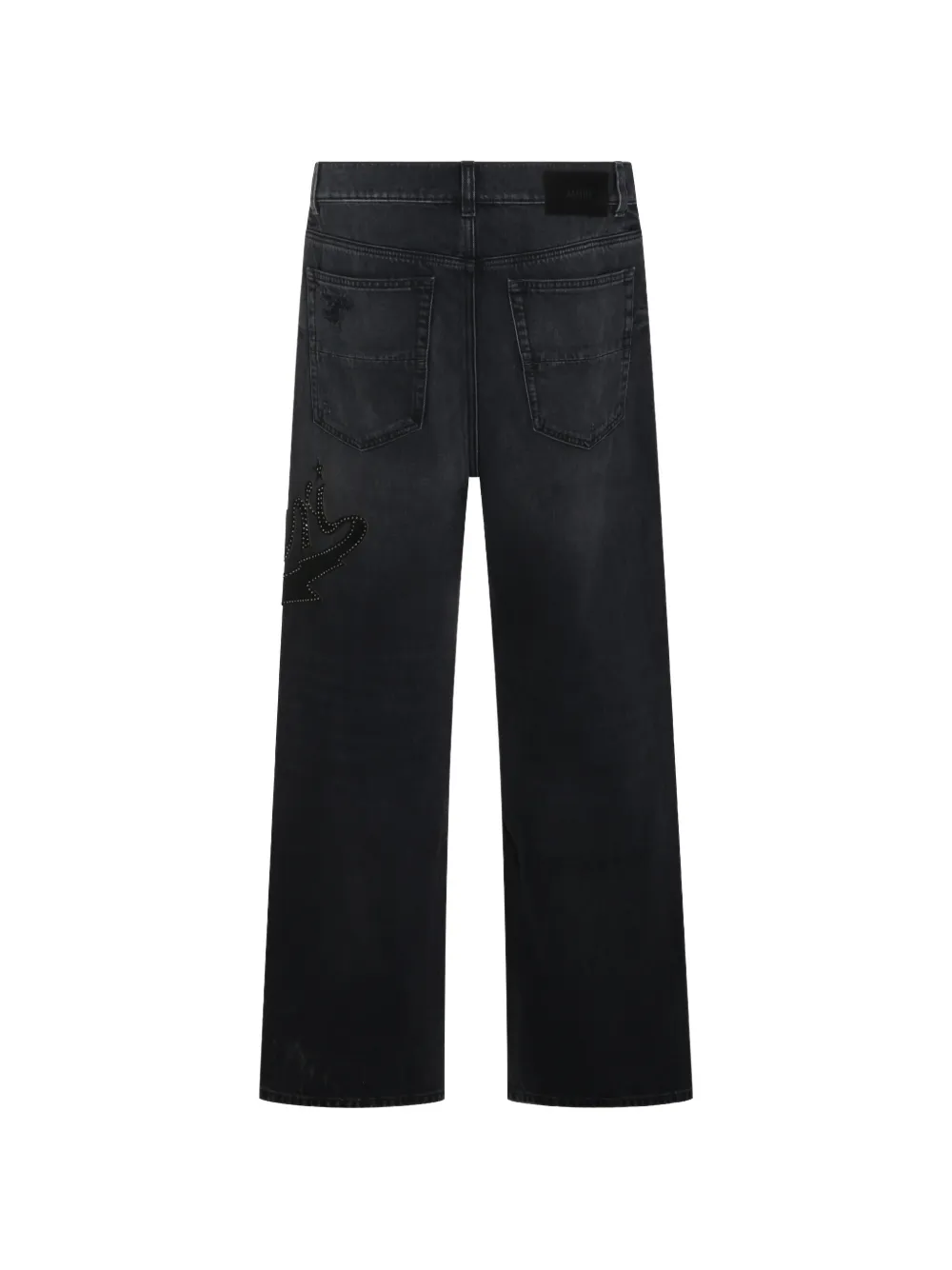 AMIRI crystal-embellished jeans Zwart