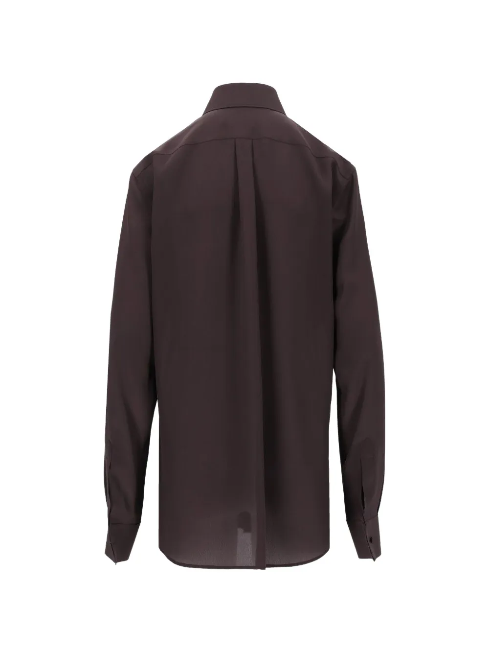 Dolce & Gabbana silk long-sleeve shirt Bruin