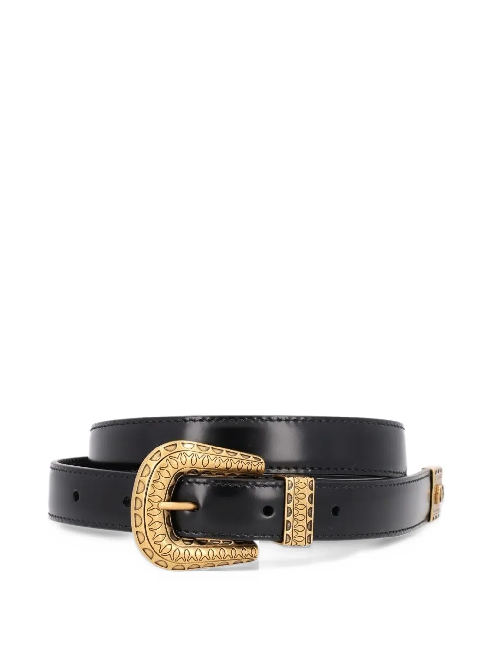 Valentino Garavani VLogo Signature riem van geborsteld kalfsleer 20 mm Zwart