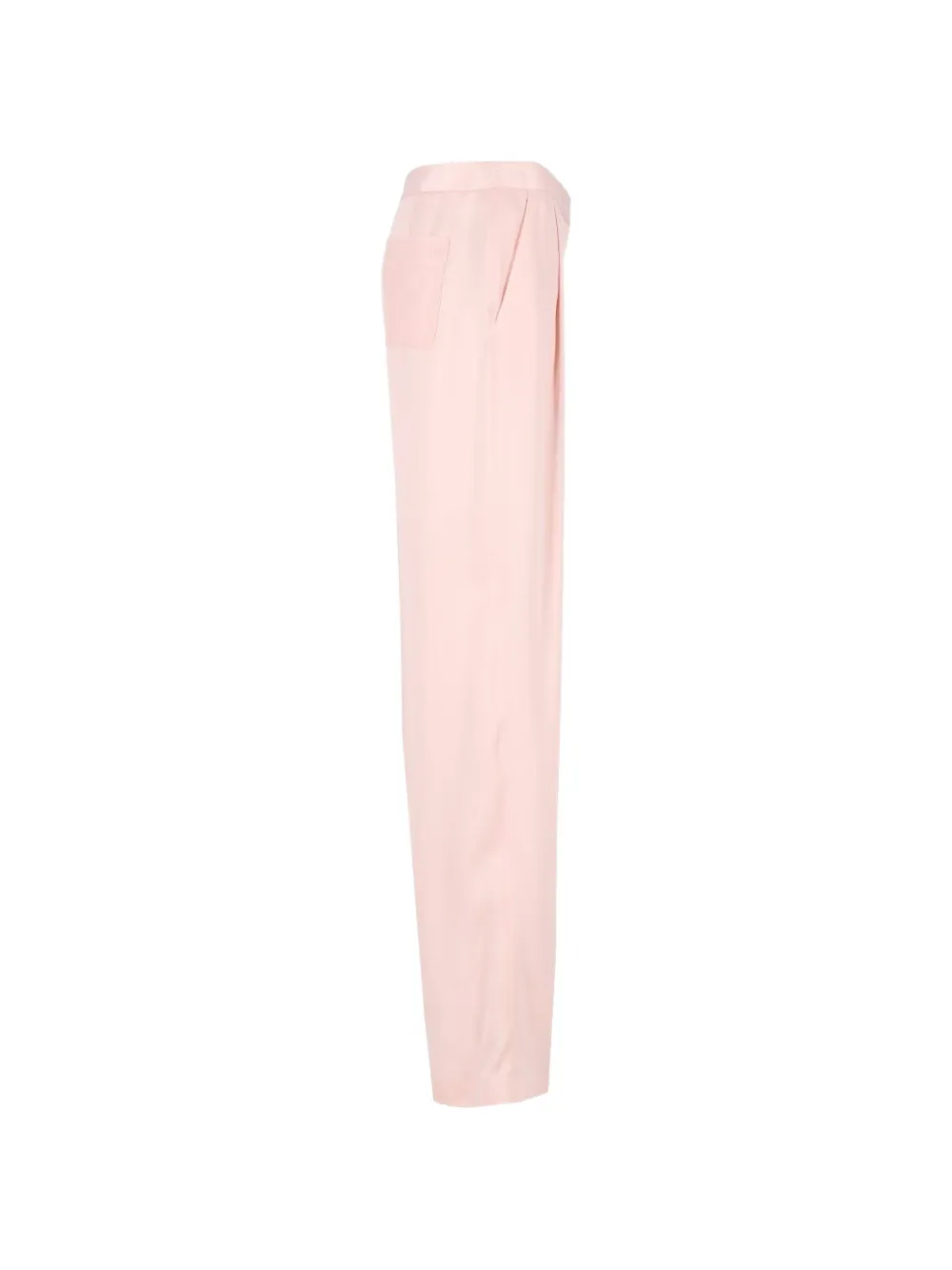 TOM FORD Zijden-satijnen broek met dubbele plooi Roze