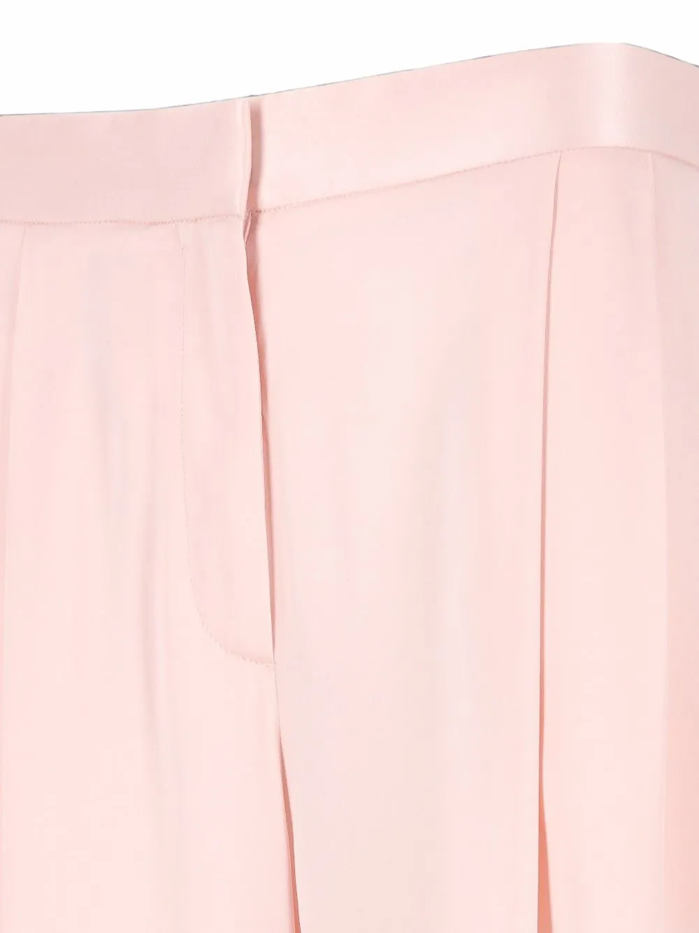 TOM FORD Zijden-satijnen broek met dubbele plooi Roze