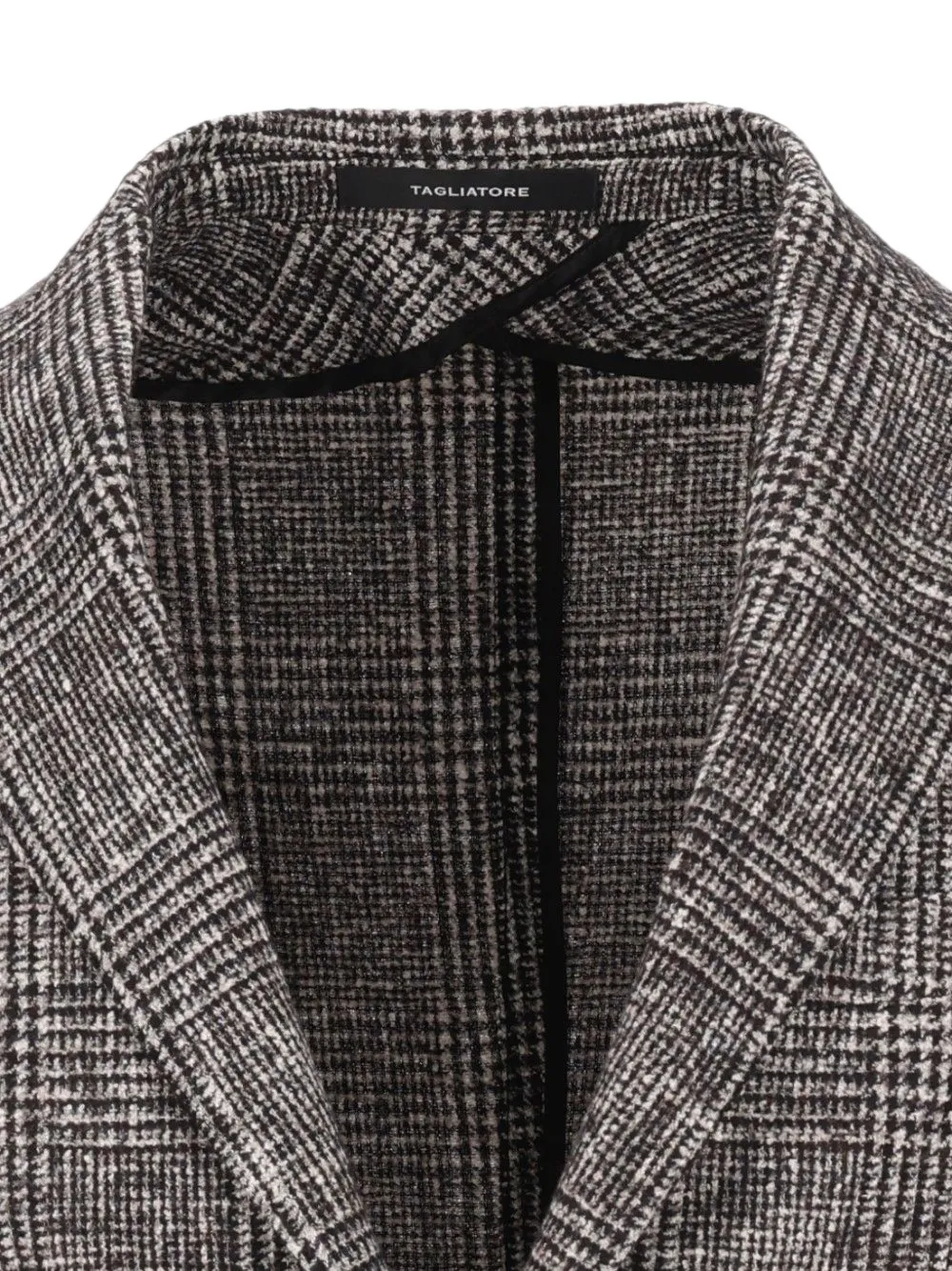 Tagliatore Montecarlo Prince of Wales geruite blazer Zwart
