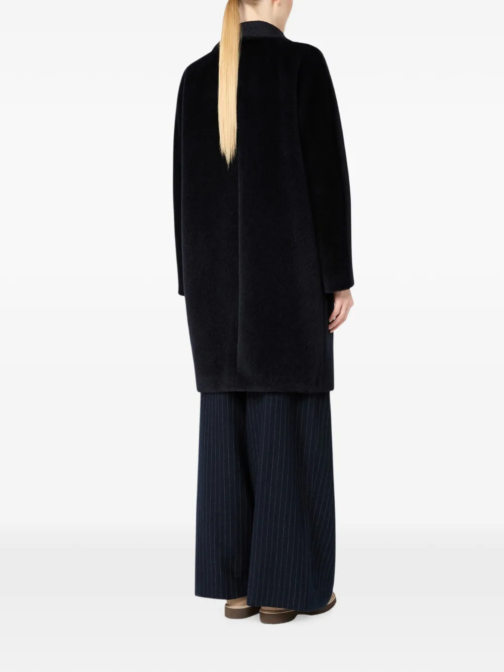 'S Max Mara Roseto jas met dubbele rij knopen Blauw