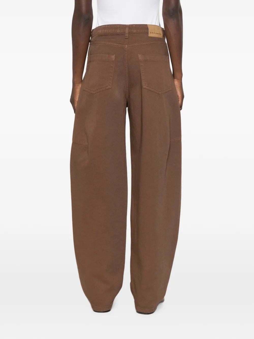 ERMANNO FIRENZE Jeans met vlakken Bruin