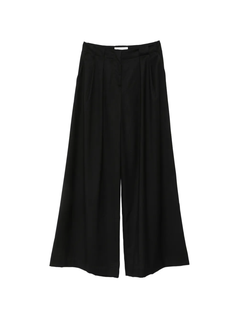 Ermanno Firenze Pleated Palazzo Pants In Black