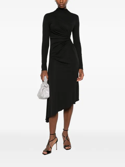 ERMANNO FIRENZE draped asymmetric midi dress