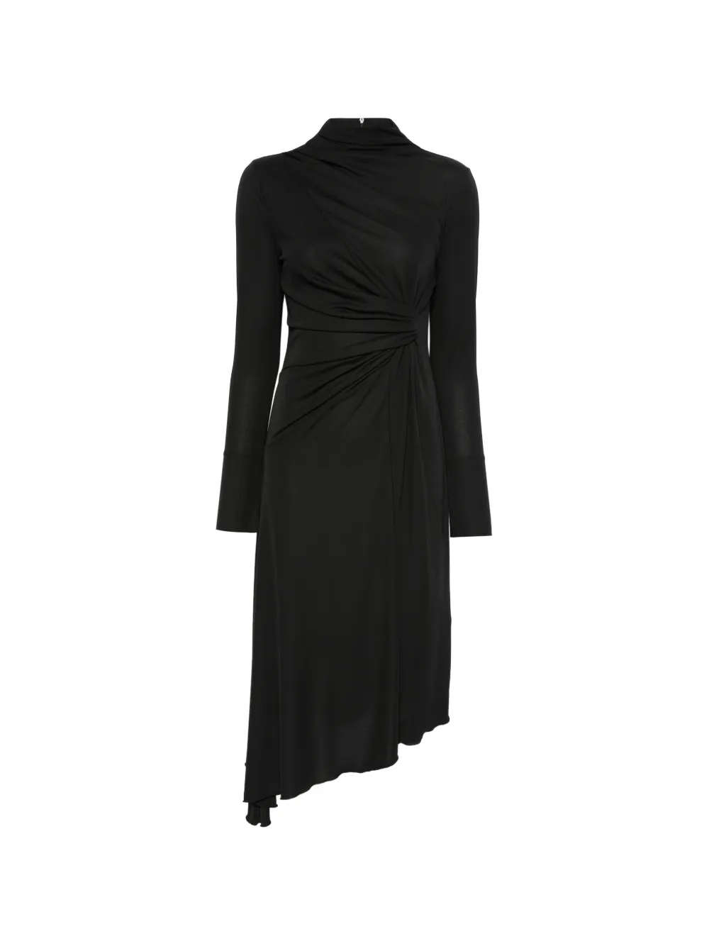 ERMANNO FIRENZE draped asymmetric midi dress
