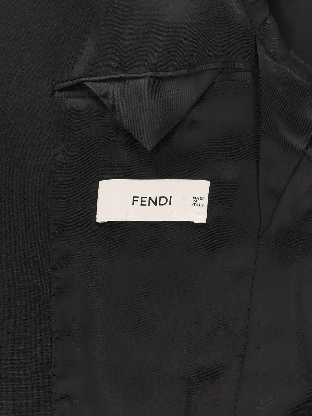 FENDI Jack met enkele rij knopen Zwart