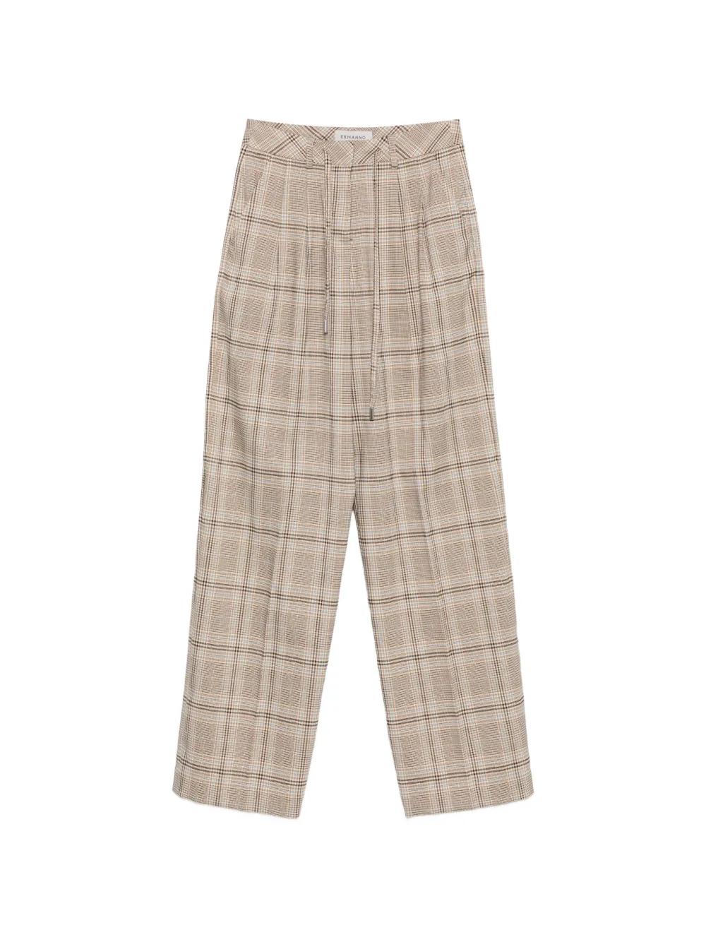 ERMANNO FIRENZE Prince of Wales check trousers