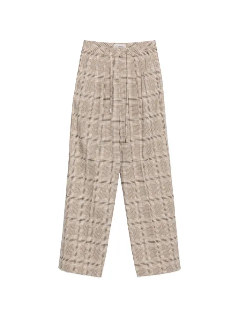 ERMANNO FIRENZE pantalones a cuadros príncipe de Gales