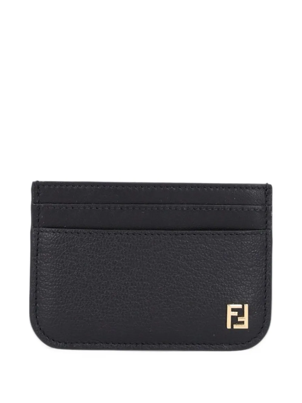 FENDI FF black leather card case - Nero