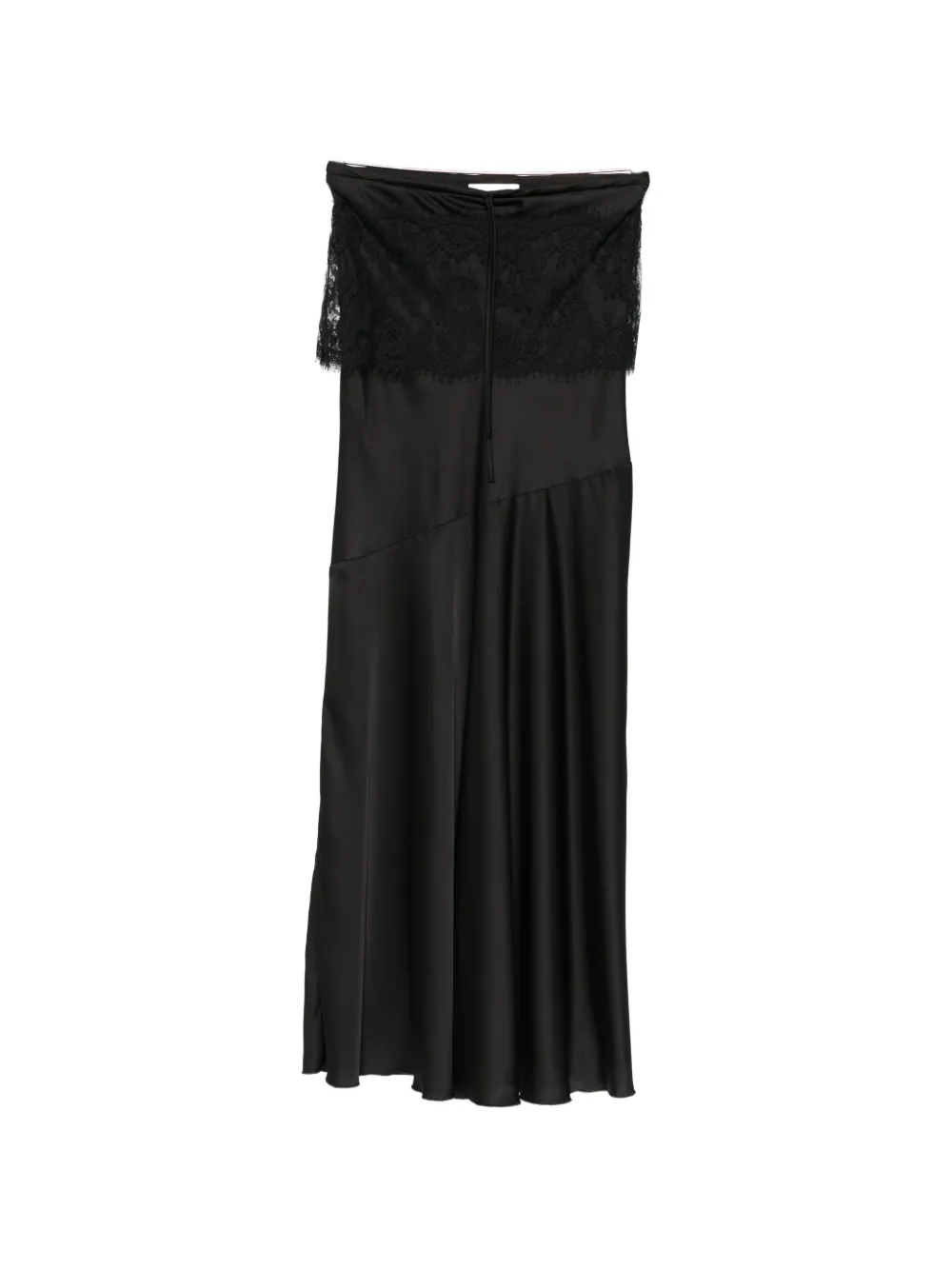 ERMANNO FIRENZE lace-panel drawstring skirt