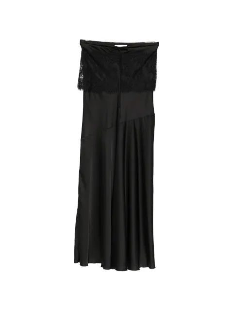 ERMANNO FIRENZE  lace-panel drawstring skirt