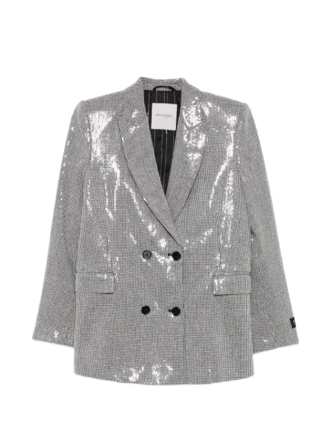 ERMANNO FIRENZE  sequin-embellished houndstooth blazer